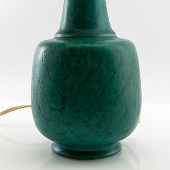 Wilhelm Kåge, lamp and lid vase mid-20th century.