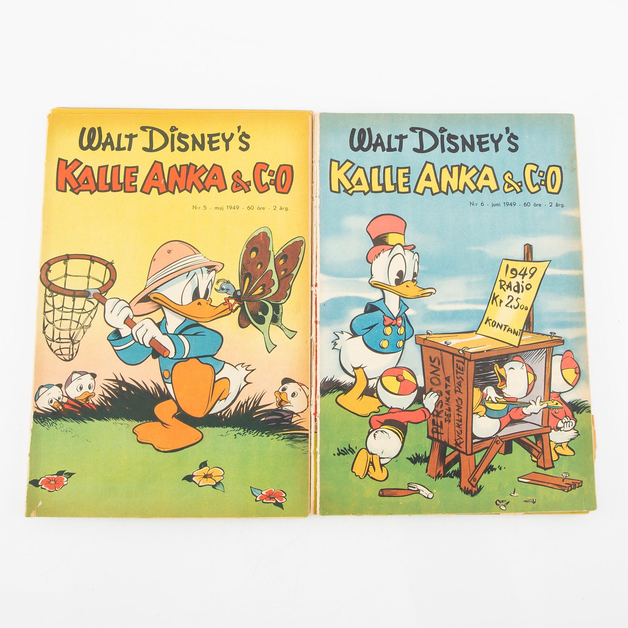 Comic magazines "Donald Duck" 1949 no. 3-12.