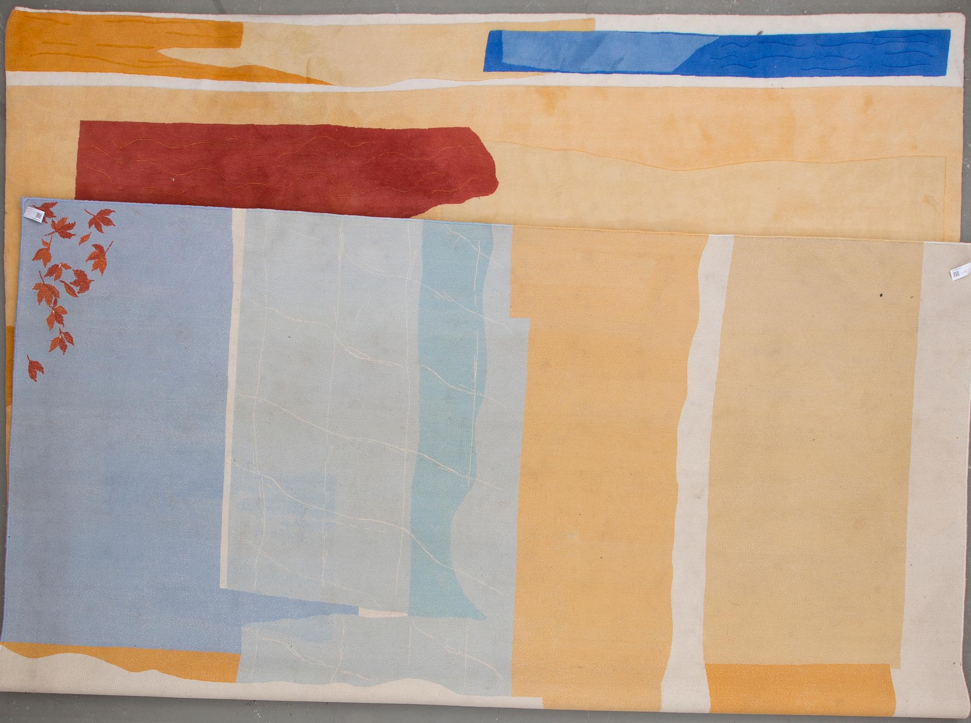 A knotted pile carpet by Anita Graffman, around 475 x 383 cm.