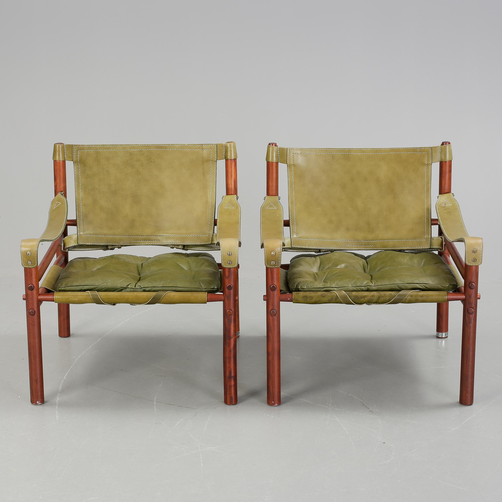 FÅTÖLJER, ett par. "Sirocco", Arne Norell, modellen formgiven 1964.