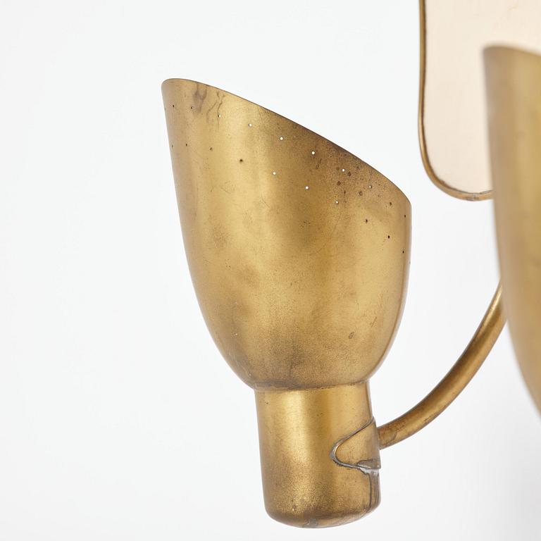 Carl-Axel Acking, a pair of wall lamps model "5029", Bröderna Malmströms Metallvarufabrik, Malmö, 1940s.