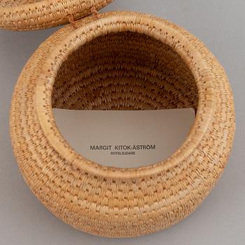 Margit Kitok-Åström, bl.a., Samiska arbeten, 4 st, rotslöjd.