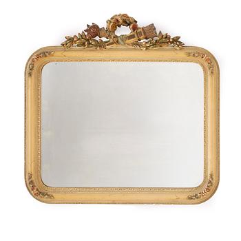 SPEGEL, Gustaviansk stil, omkr 1900.
