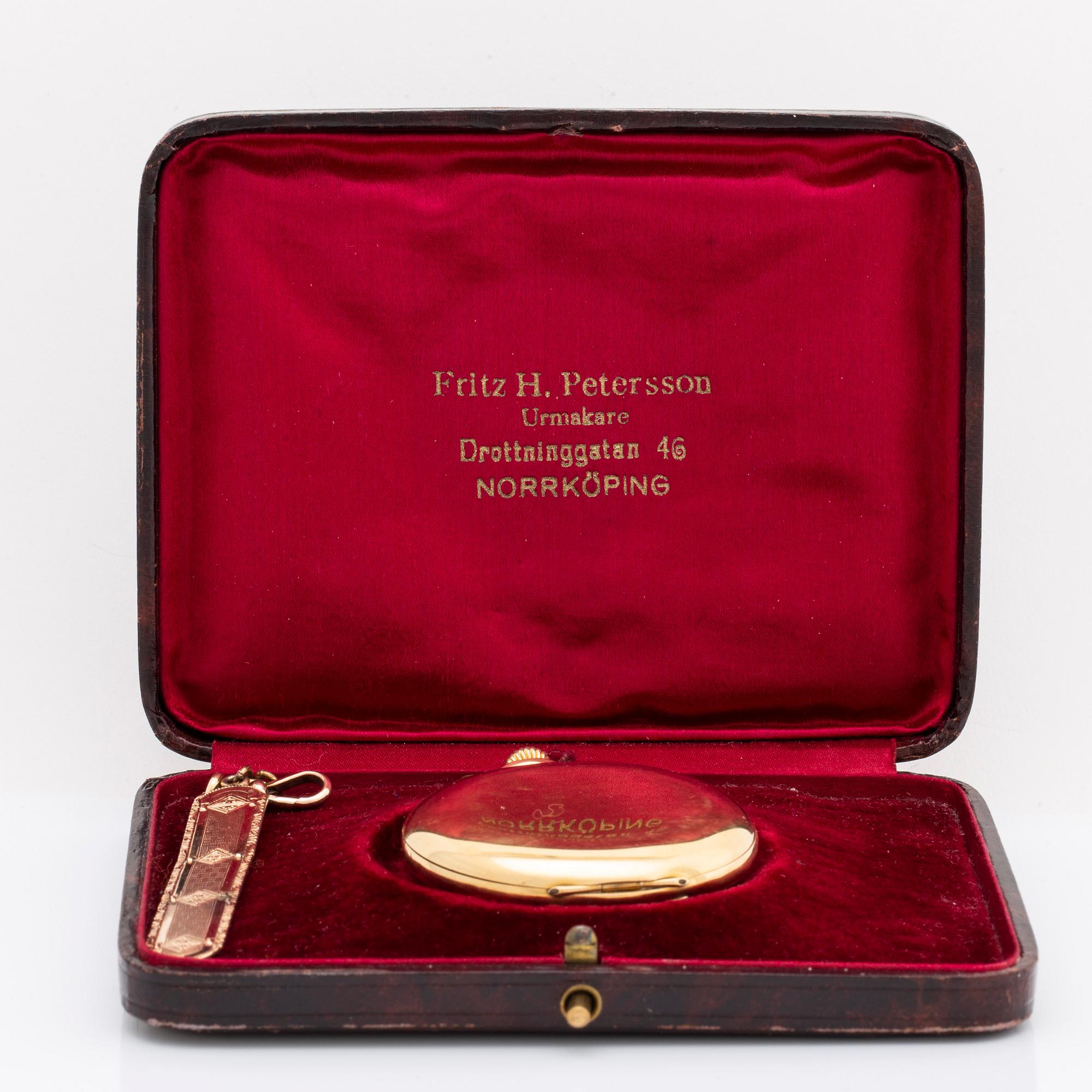 J Calame Robert, pocket watch, mid 20th century, ca 51 mm.