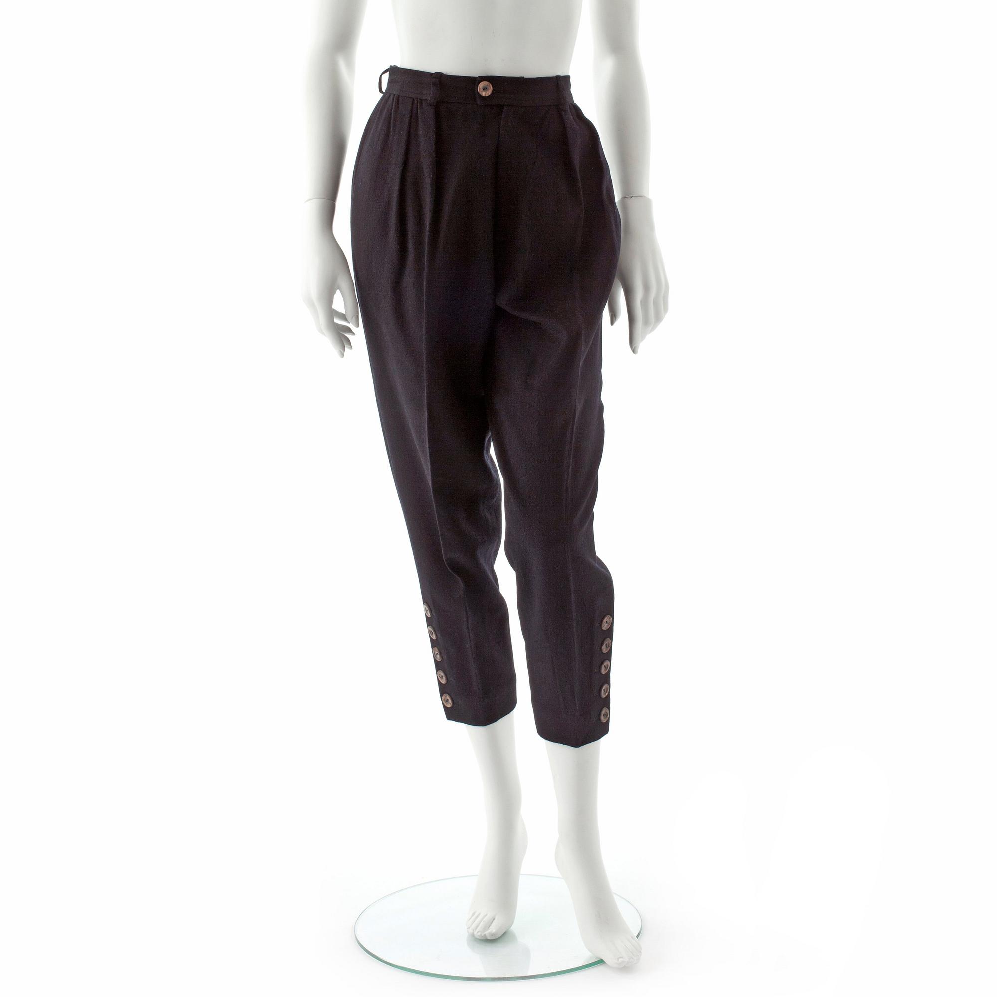 YVES SAINT LAURENT, a pair of wool blend pants.