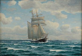 FRANTZ LANDT, olja på duk, signerad och daterad 1958.