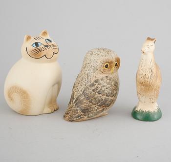 置物 Lisa Larson / Sjolejon / Gustavsberg Vintage Gustavsberg Ceramic Figurine Lisa Larson Cat Lilla