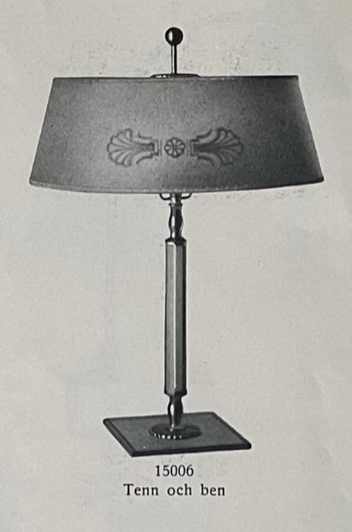 Harald Notini, a table lamp model "15006", Arvid Böhlmarks Lampfabrik, 1930s.