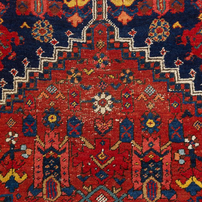 An antique runner, probably Karadja, circa 360 x 98 cm.