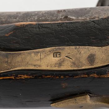 A Russian flintlock pistol, model 1809.