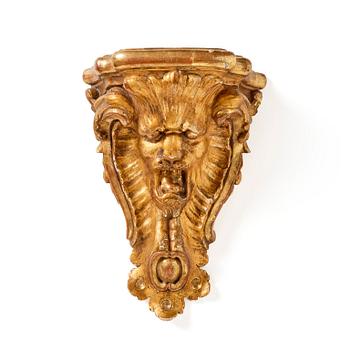 154. A Swedish rococo giltwood console in the manner of C. Hårleman, Stockholm mid 18th century.
