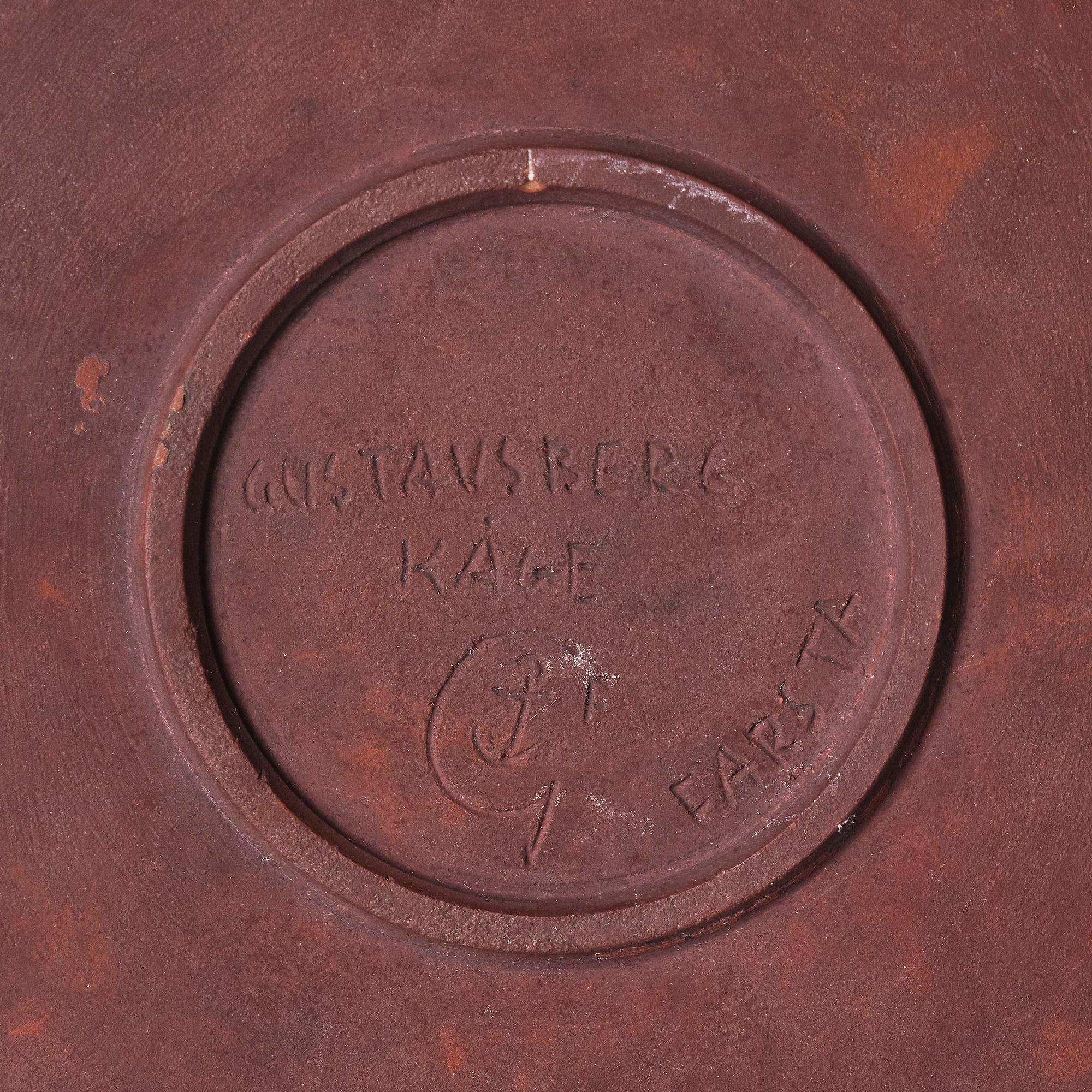Wilhelm Kåge, an early Farsta stoneware dish, Gustavsberg 1933.