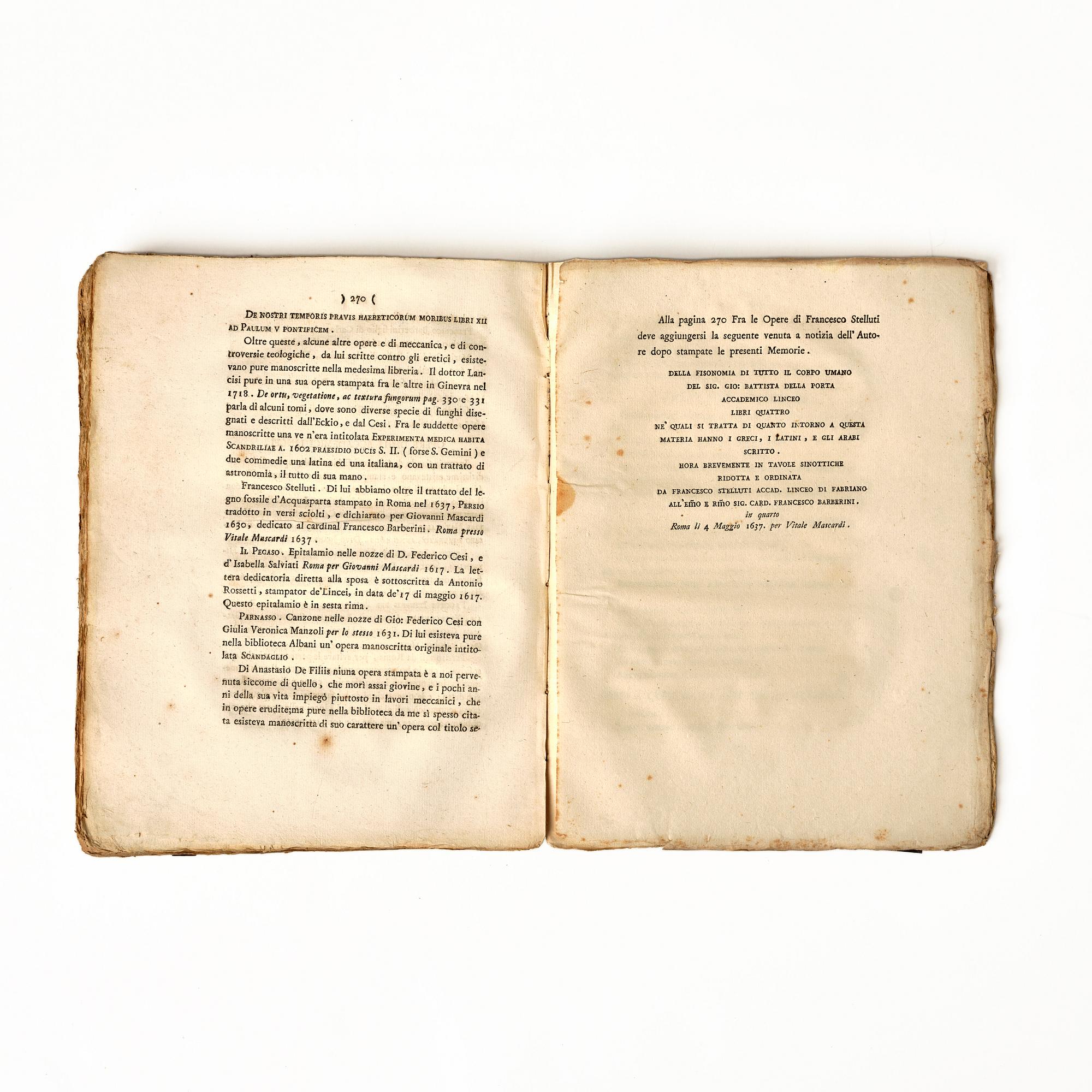 Including letters from Cesi to Galileo.