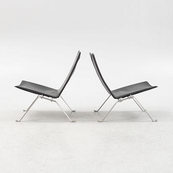 Poul Kjaerholm, armchairs, a pair, "PK22", Fritz Hansen, Denmark, 2001-07.
