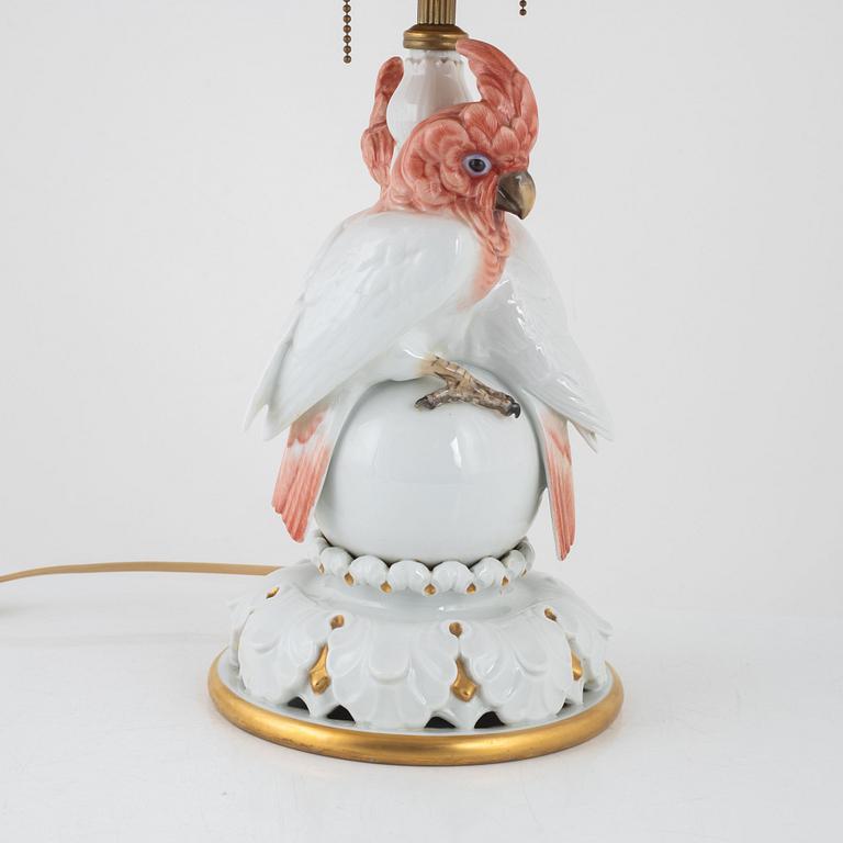 A porcelain table lamp, Rosenthal, Germany, second half of the 20th century.