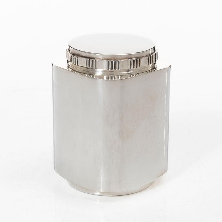 A Swedish silver box with lid, mark of Company MGAB, Uppsala 1968.