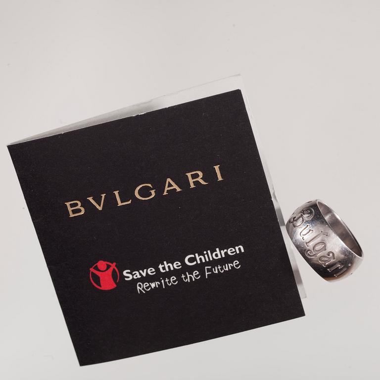 RING, sterlingsilver, Bulgari, 125-jubileumsring "Save the children", 2009. Vikt 9,3 g.