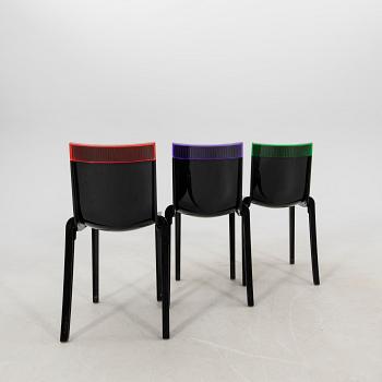 Chairs, 5 pcs "Hi cut", Kartell, 21st century.