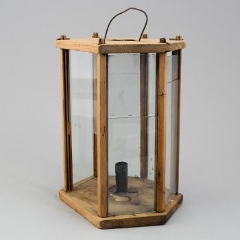 a wooden lantern, 19th century.