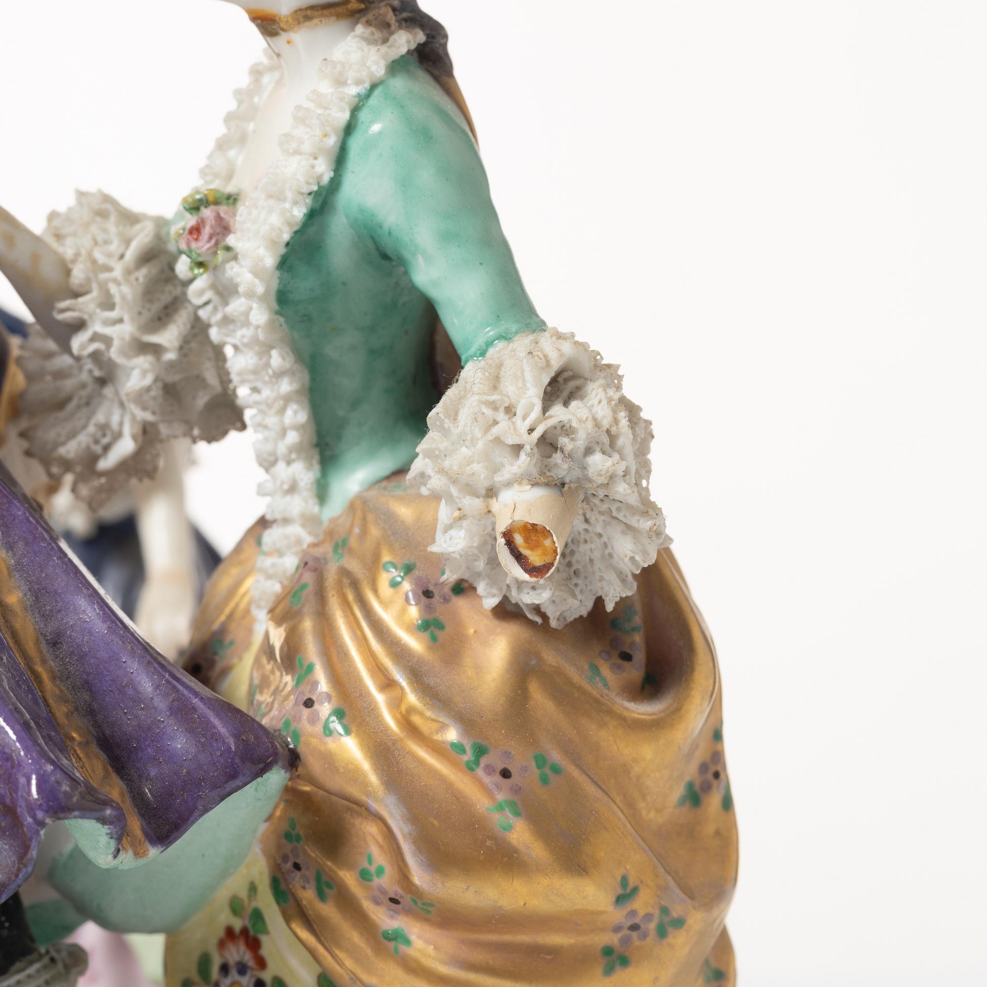 Figure group, porcelain, circa 1900.