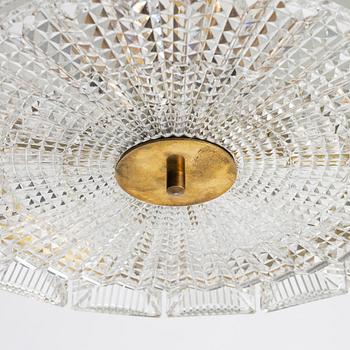Carl Fagerlund, ceiling lamp, Orrefors, second half of the 20th century.