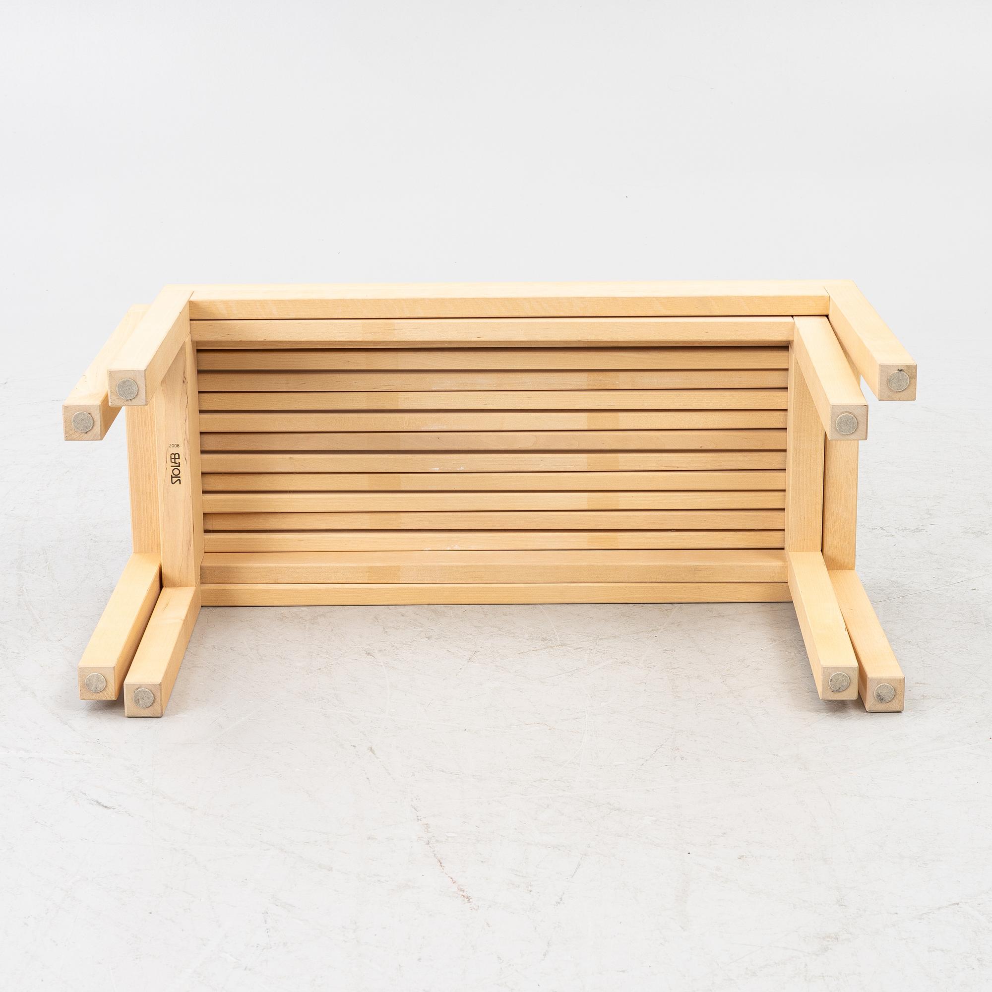 Marit Stigsdotter, a 'Cambio' bench, Stolab, 2008.