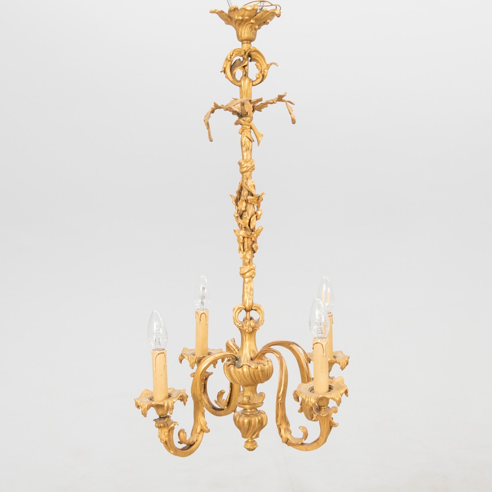 Chandelier in Rococo style, early 20th century.