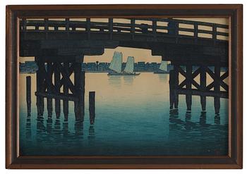 Kawase Bunjiro Hasui, Kami(no) Bridge, Fukagawa.