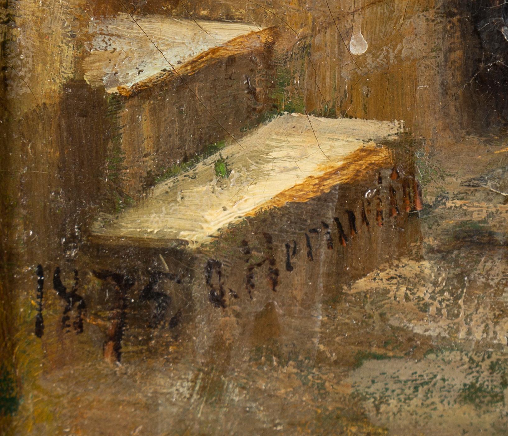 OLOF HERMELIN, oil on canvasm signed and dated 1875.