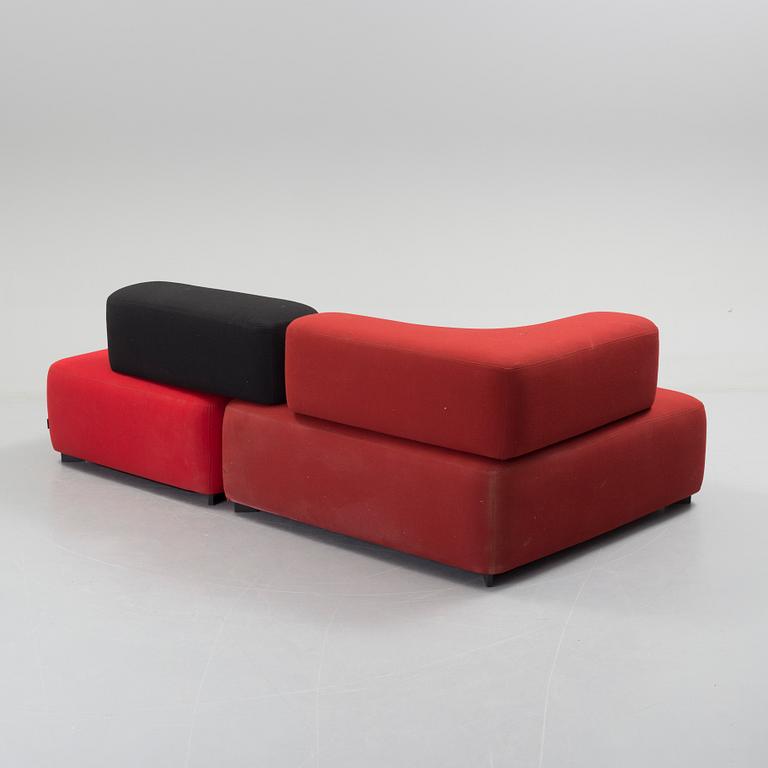 a 2 part "Alphabet" sofa by Piero Lissoni for Fritz Hansen.