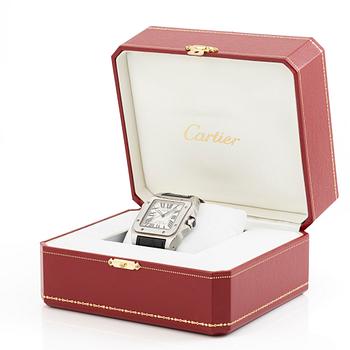 Cartier, Santos 100, wristwatch, 38 x 38 (51) mm.