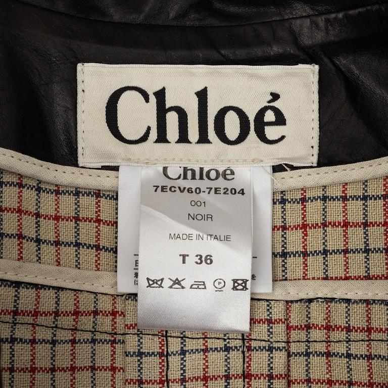 Chloé, a lamb's leather jacket, 2007, French size 36 according to label.