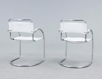 FÅTÖLJER, ett par, 1970-tal.