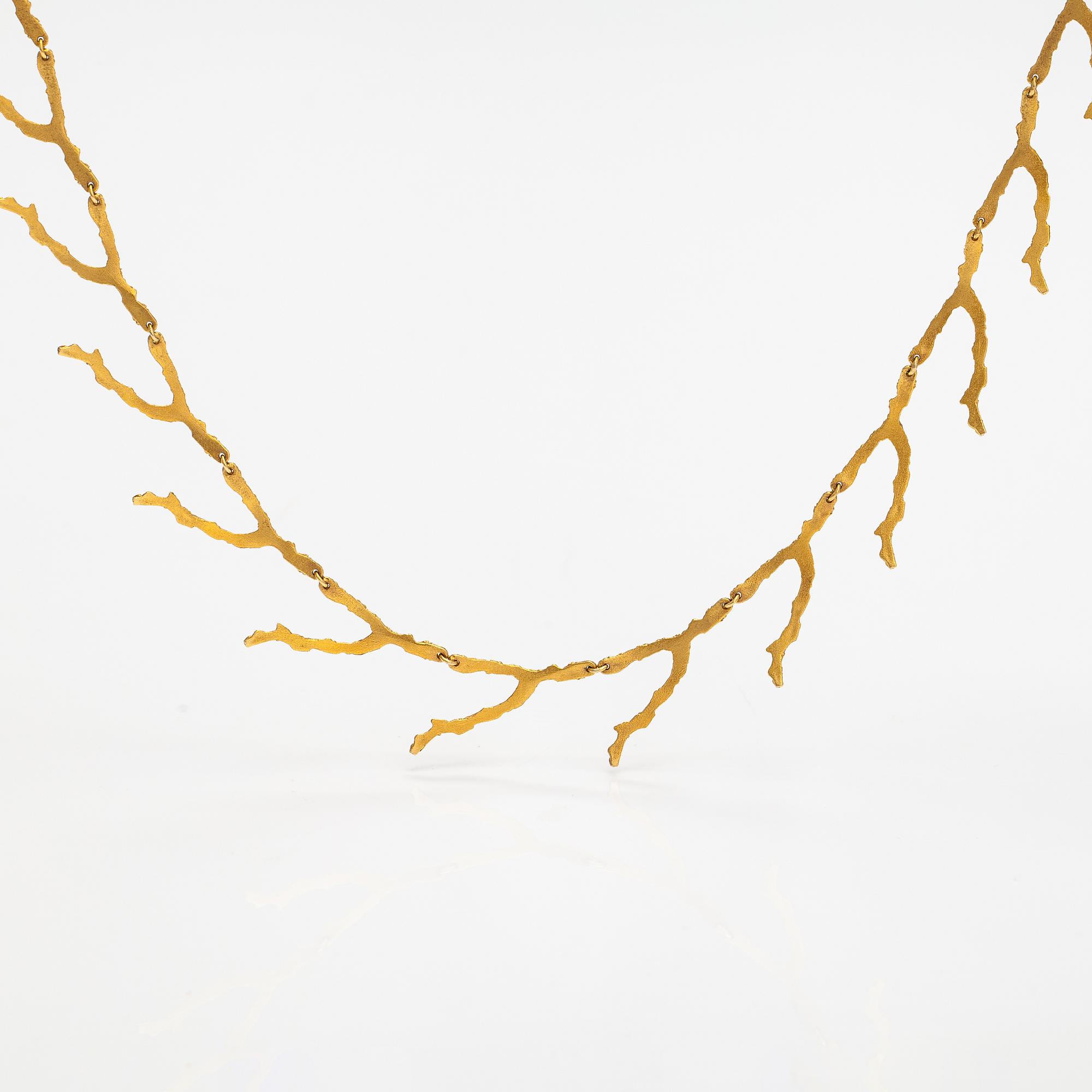 Björn Weckström, Halsband "Sargasso", 14K guld. Lapponia 2007.