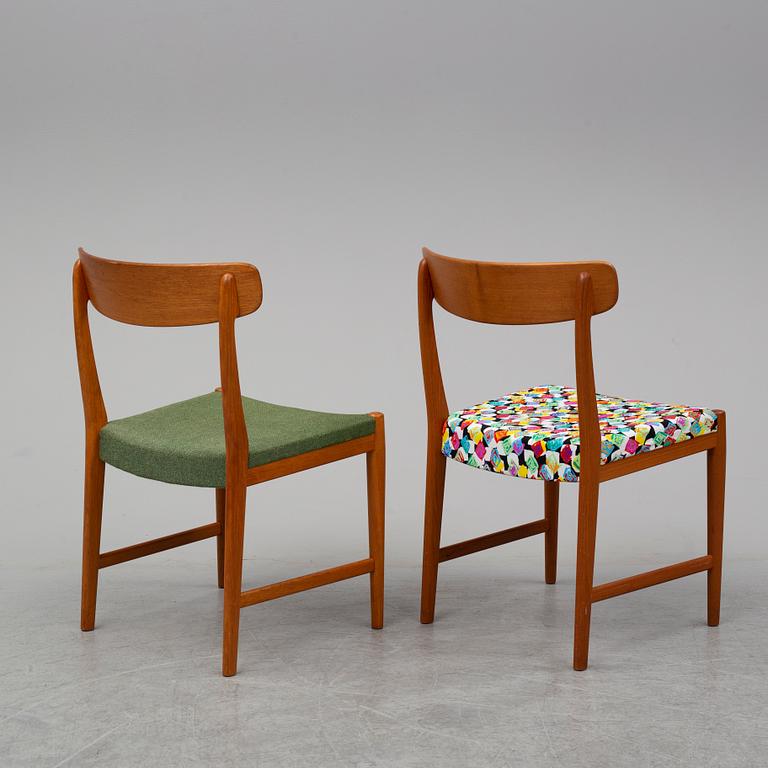 6 teak chairs from the 1960's.