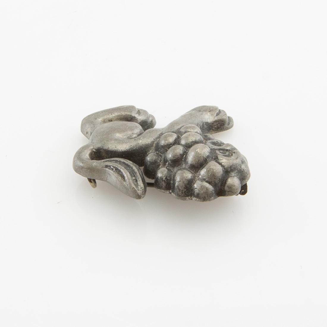 Anna Petrus, Brooch in pewter, for the company Svenskt Tenn.