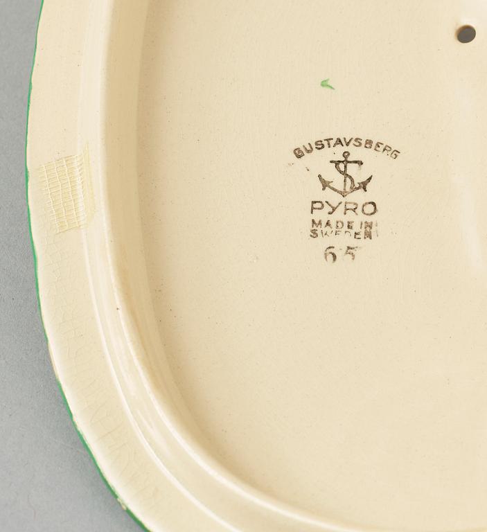 UGNSFORMAR samt YTTERFODER, 8 delar, Wilhelm Kåge, Gustavsberg, 1900-talets mitt.