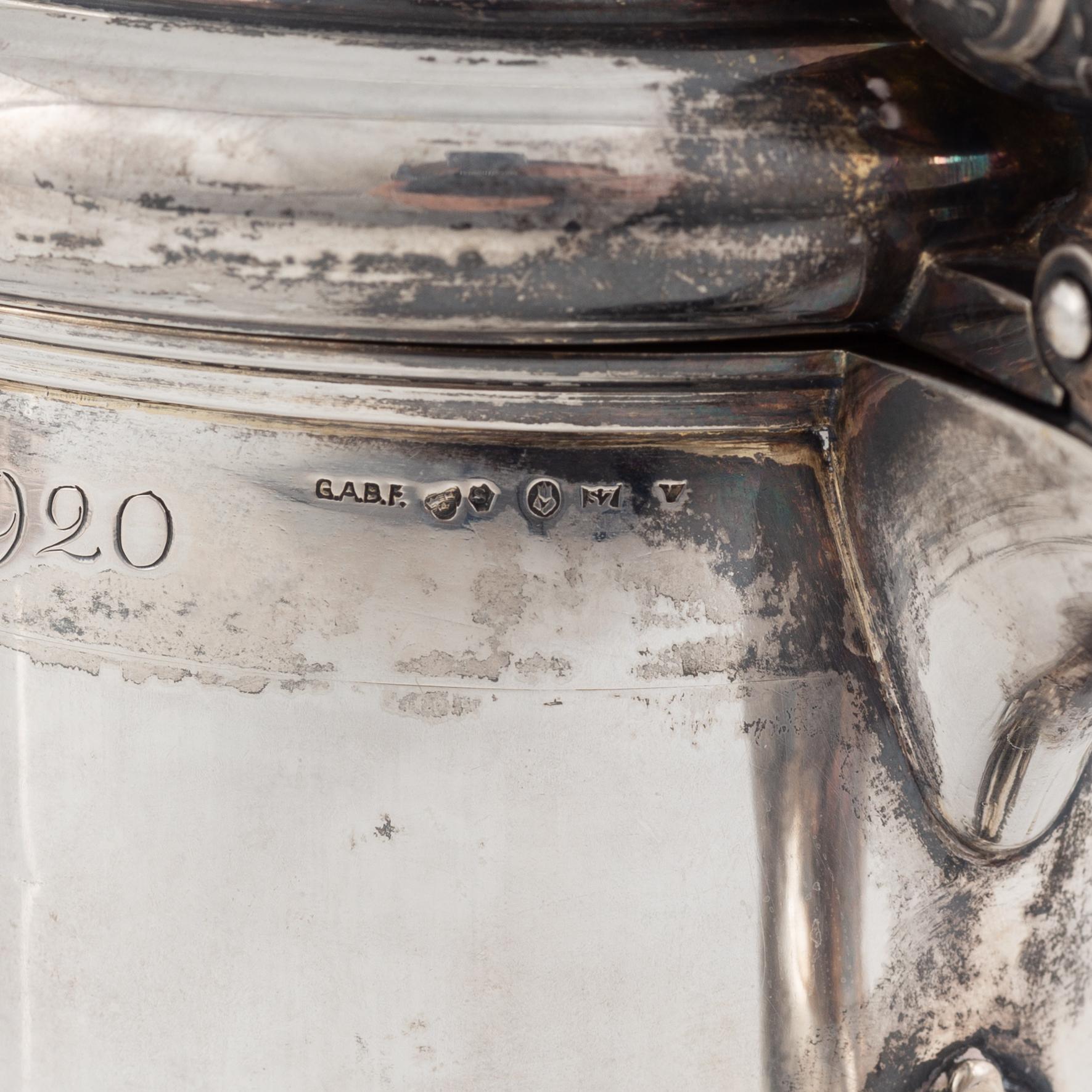A Swedish Silver Tankard, mark of Guldsmeds Ab I Stockholm Försäljn, Stockholm 1920.