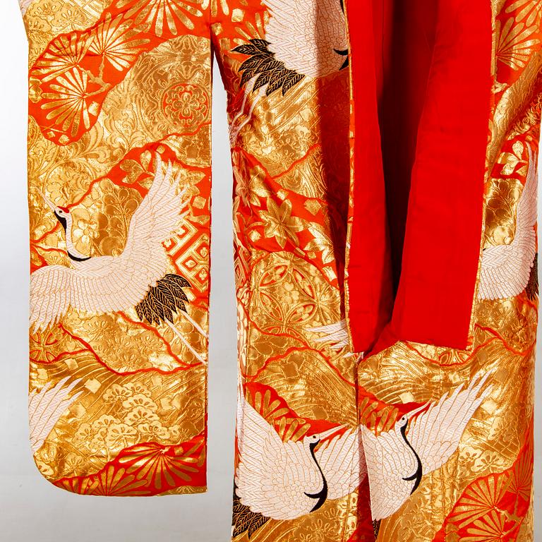 A 20th century Japanese wedding kimono.