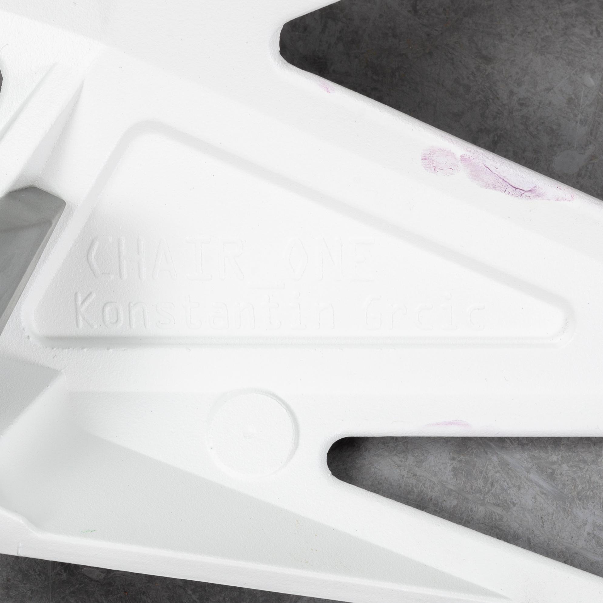 KONSTANTIN GRCIC, a pair of white aluminium "Chair one", Magis, Italien, 21st century.
