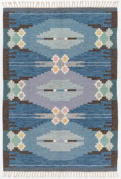 Ingegerd Silow, matta, rölakan, "Örbyhus", signerad IS, ca 230 x 160 cm.