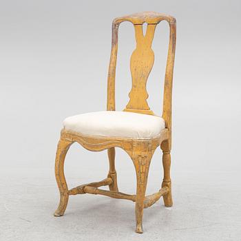 A Swedish Rococo chair, second half of the 18th Century.