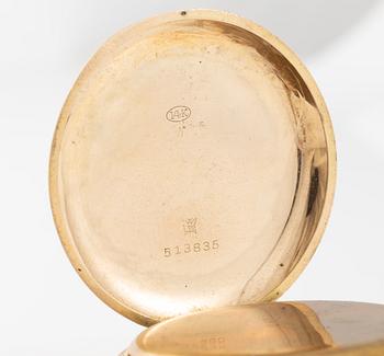 Cyma, pocket watch, hunter, 50 mm.