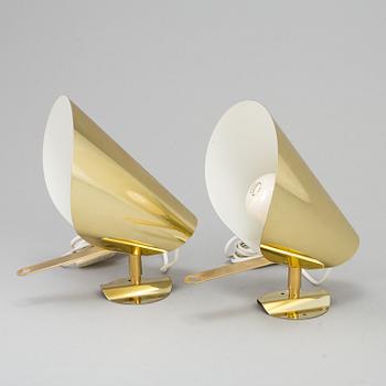 A pair of 1970s wall lights.