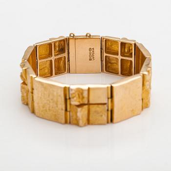 Björn Weckström, Armband "Quadrate forms", 14K guld. Lapponia 1974.