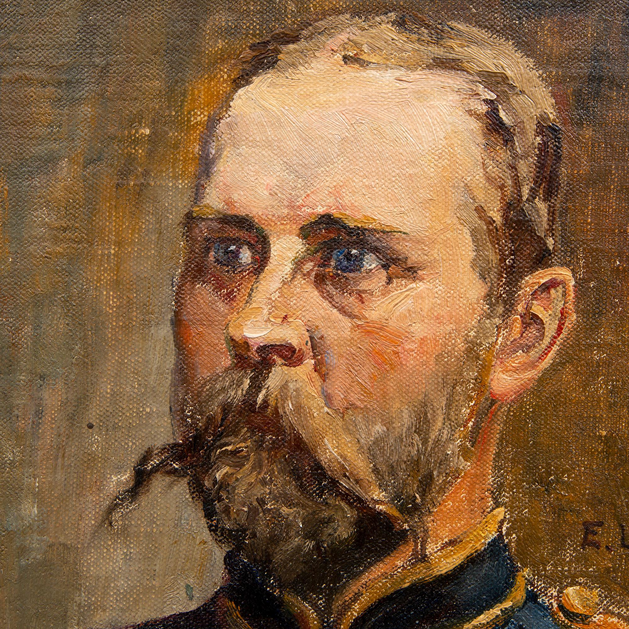 Emilia Lönblad, oil on canvas laid on panel, signed.