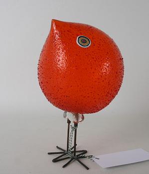 SKULPTUR, glas, Peter Pelzel, "Pulcino", Vistosi, Italien.