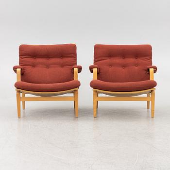 Bruno Mathsson, a pair of 'Ingrid' armchairs, Dux.