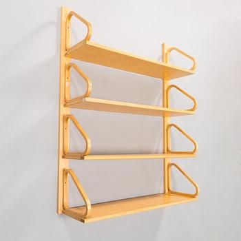 Alvar Aalto, seinähylly, 112B-4, Artek 1900-luvun loppu.
