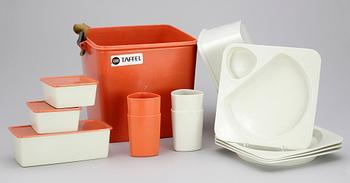 PICKNICKSET, plast, "Taffel", design Sigvard Bernadotte 1959.